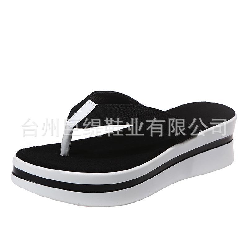 Giant Ti Large Size Women's Shoes 2025 Spot 2021 Summer Foreign Trade Women's Shoes Flip-flops Women's Platform Sandals 43