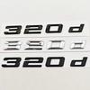 Logo Stile Auto 3D ABS Cromato Nero Opaco Emblema Decalcomania Portellone Posteriore 320d per Serie 3 320d E34 E46 F31 Accessori Auto