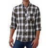 Men's Long-sleeved Plaid Shirt Polished Casual Autumn and Winter Casual Shirt Cardigan