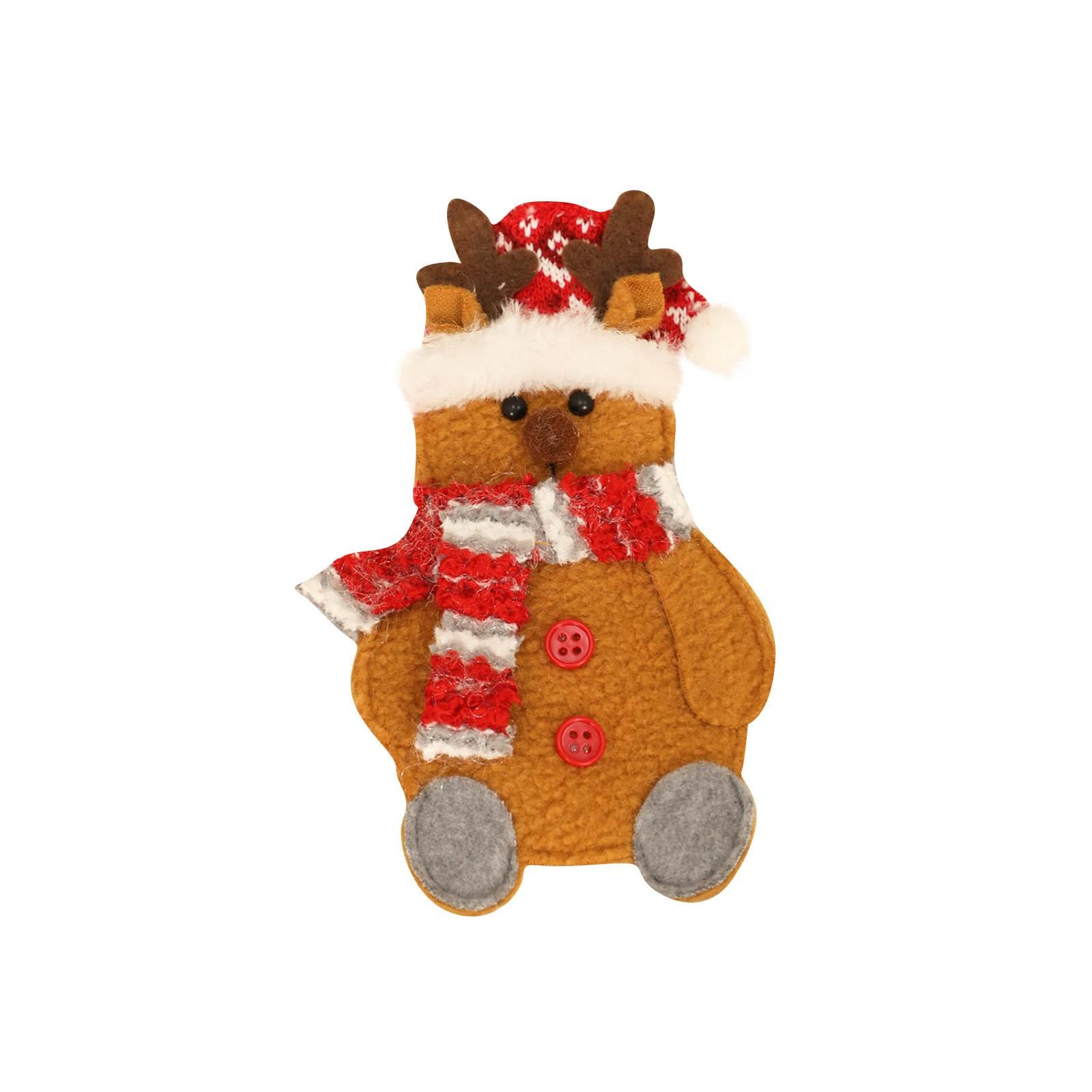 

Рождественские украшения Обеденный стол Санта Снеговик Лось Наборы ножей и вилок Домашние столовые приборы Наборы нарядов One Size