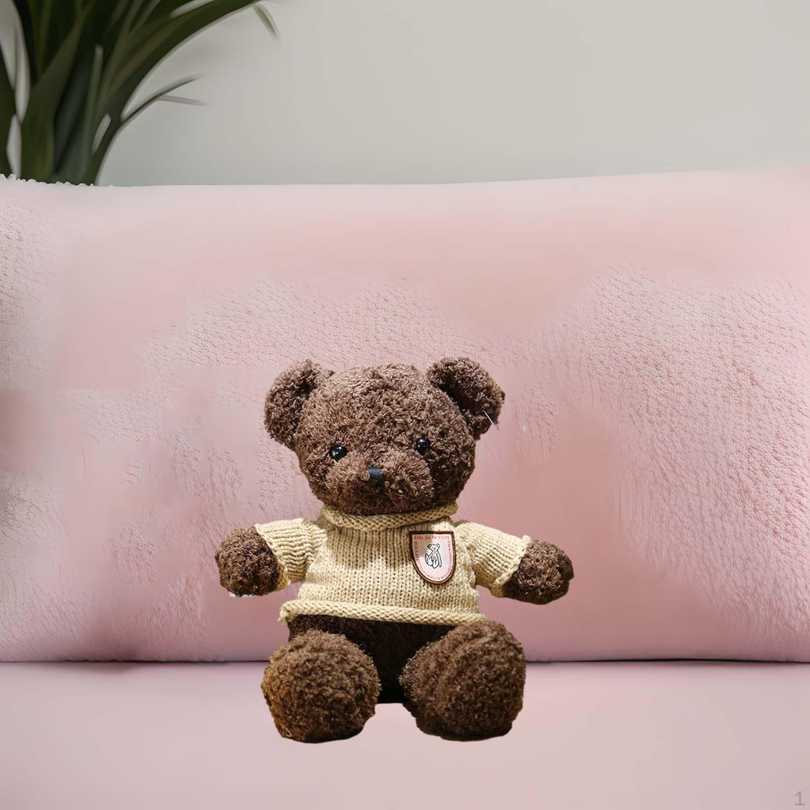 

Мягкая игрушка медведь плюшевый, сопутствующая игрушка для сна, 30 см, украшение для спальни, подарки для детей, дети, кофейный