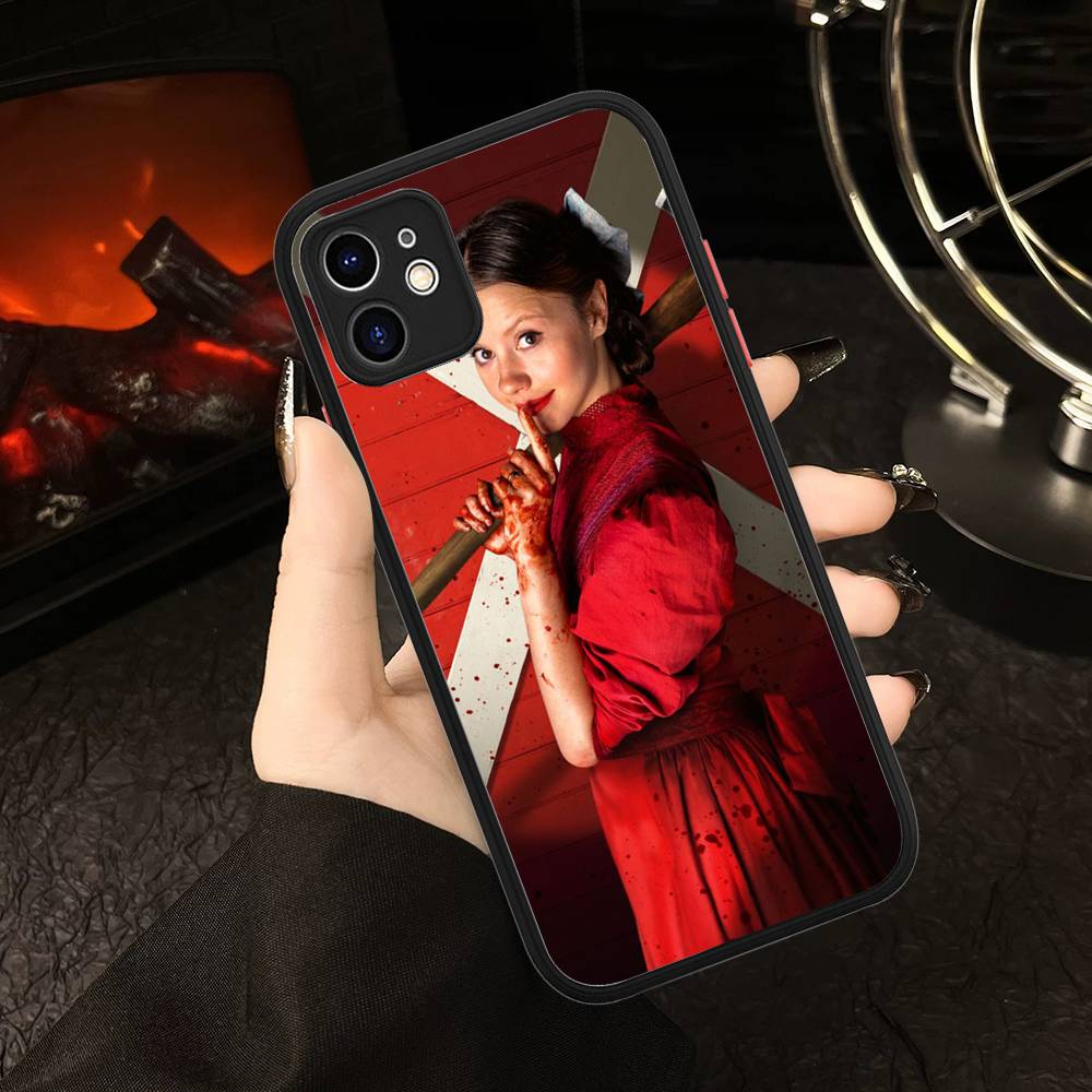 

Horror Movie Pearl For IPhone 15 16 Pro Max 11 12 13 14 XS XR X Plus 16E Matte Translucent Phone Cover iphone X