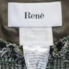 Unused Rene Made In Japan Short Sleeve Tweed One Piece 36 Green Women Used