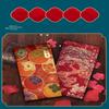 12Pcs Hot Stamping Chinese New Year Red Envelope Rectangular Thickened Red Packet Chinese Style Traditional Hongbao Kids Gift