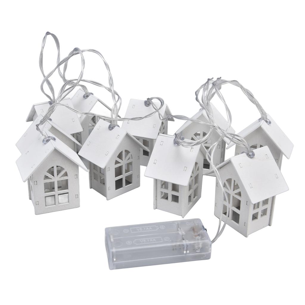 Holiday Light String 10 LED Battery Powered IP43 Waterproof Lamp String for Bedroom Garden Courtyard