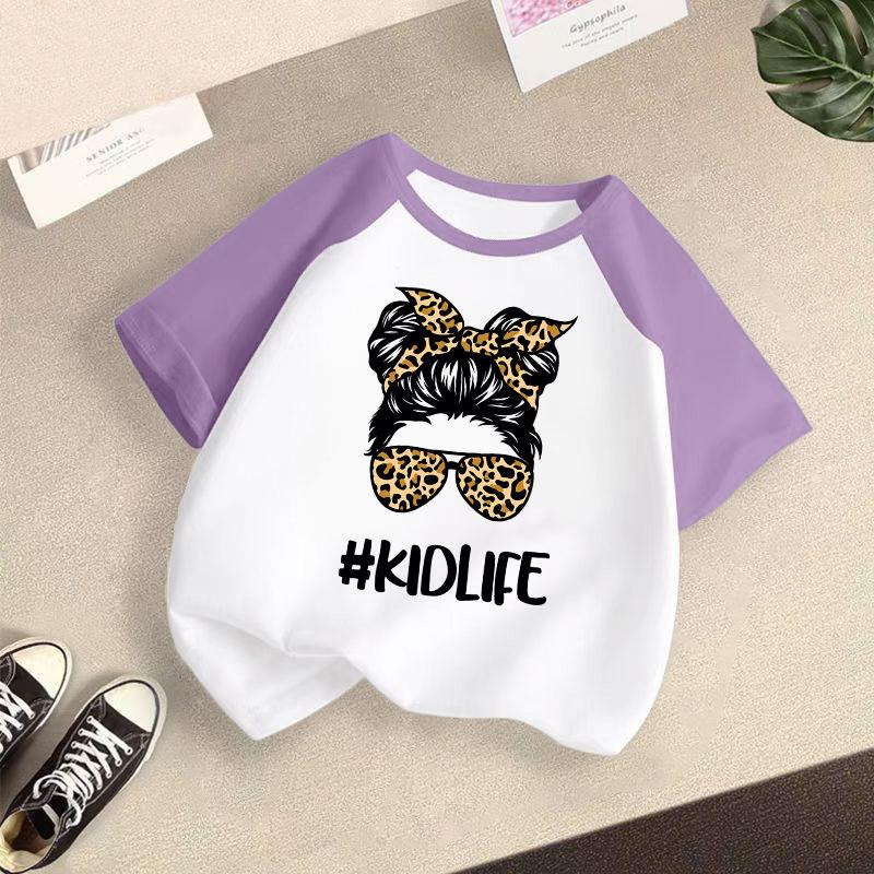 Children's Casual Short-sleeved T-shirt - Summer Girls' Fashion Top