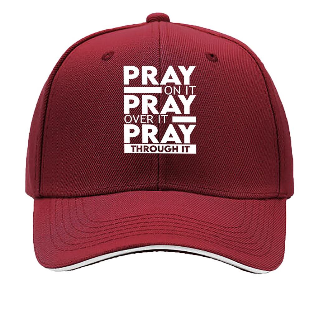 Faith Text Baseball Cap with Religious Scripture Lightweight for Running Outdoor Church All Sandwich Baseball Cap