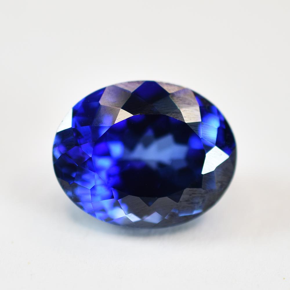 

Natural Blue Sapphire 9.15ct Oval Cut Flawless Certified Loose Gemstone 14.4 mm Approx. синій