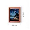 Floating World 3D Wood Carving Photo Frame Magnet: Wooden Home Décor, Poster, and Refrigerator Tile.
