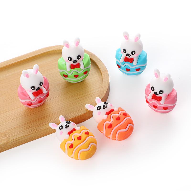 5/10 Stück Mini-Osterhasenfiguren Frohe Ostern Party Schreibtischdekoration Haseneier-Schmuck Kindergeburtstagsmitgebsel Schulgeschenk