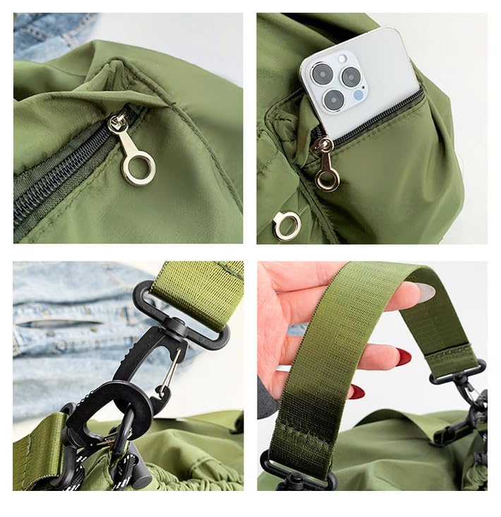 LTG and Lightweight Shoulder Military 7987004 Men's Women's Water-Repellent MA-1 Bag/Tote Bag, Style, (Black)