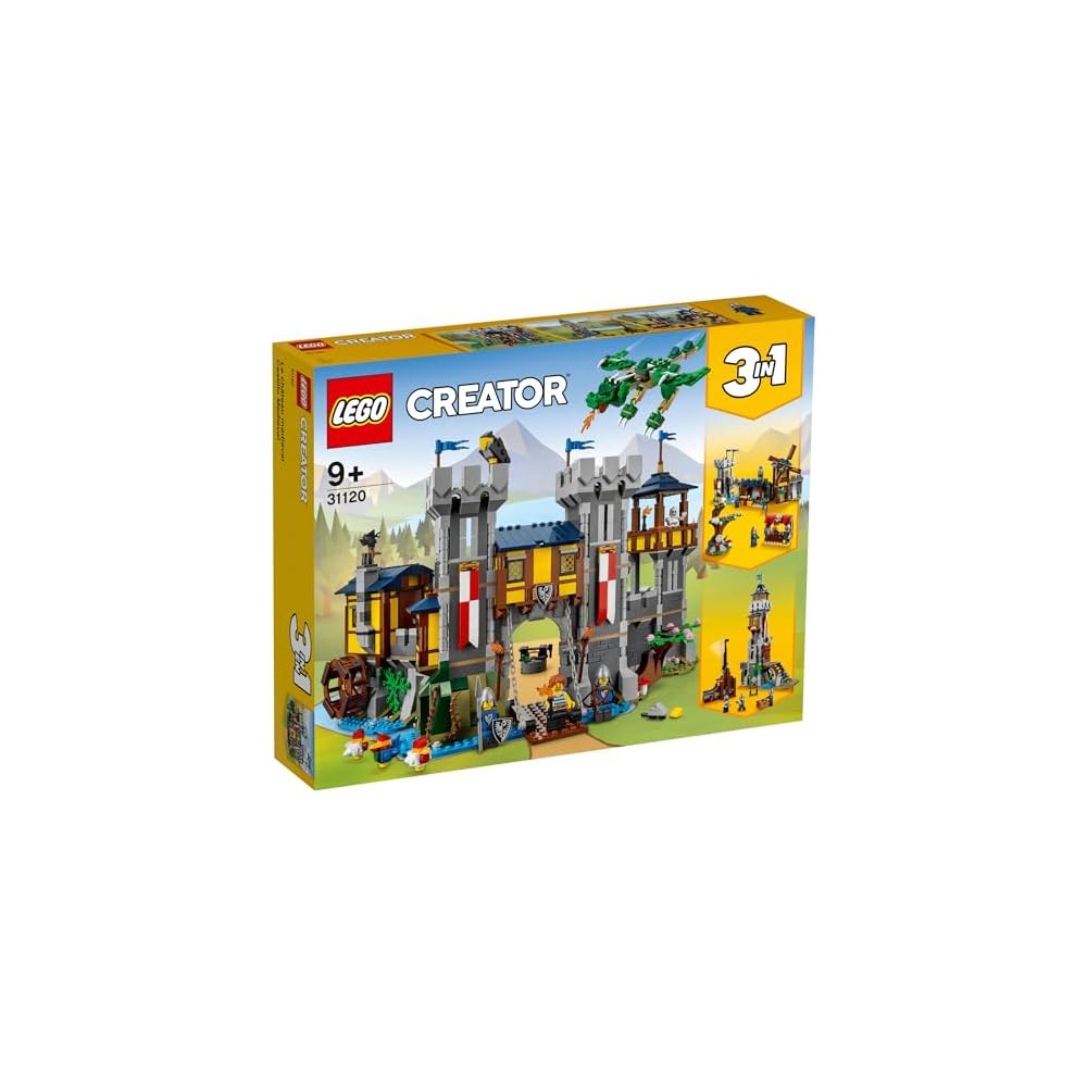 LEGO Creator Expert Medieval Castle Building Set 31120 for Kids Ages 9-11, Educational Toy, Decorative Block