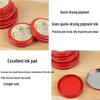 Quick-Drying Red Photosensitive Ink Pad for Seals and Fingerprints in Tin Box
