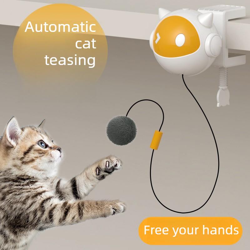 Automatic Cat Teasing Toy Ball, Electric Cat Teasing Stick, Electric Pet Toy, Self-hi Cat Boredom Toy