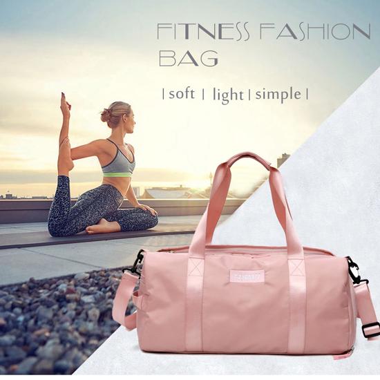 Stilvolle Outdoor Wasserdichtes Nylon Sport Fitnessstudio Herren Damen Training Fitness Reisen Yogamatte Tasche Sporttasche