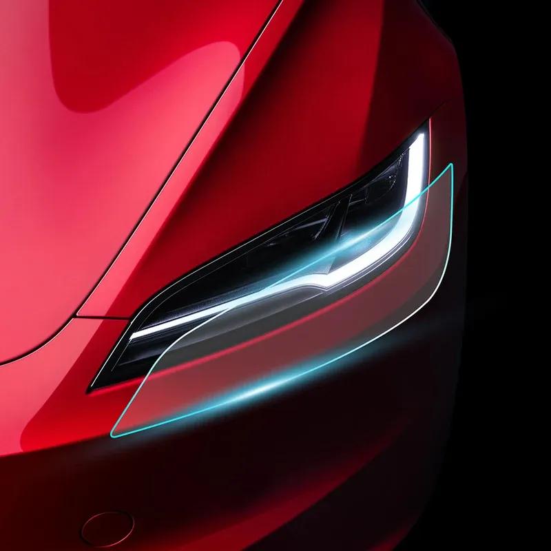 Headlight Rearview Film Body StickerPre-Cut Paint Protection Film for Tesla Model 3 Highland 2024 Car Clear PPF TPU Transparent
