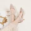 New girls sandals middle-aged and older children's princess shoes buckle bow sandals bag head fashion children's sandals women