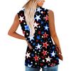 Women's Fashion Printing Round Neck Sleeveless Casual T-shirt Tank Top