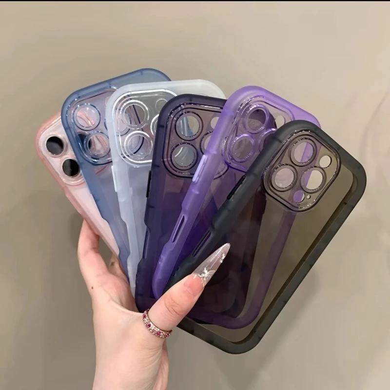 Luxusní měkké průhledné silikonové nárazuvzdorné kryty na telefon Pro iPhone 17 Pro 12 13 14 15 16 17 Pro Max Air Průhledný nárazník Zadní kryt