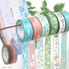 Kamiiso Sansho Masking Tape SAIEN Original 3-Pattern Set (Rose Garden, Lavender Field, Rainy Hydrang
