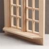 Children Dollhouses Furniture Sturdy Wood Window Panel Designs in 1 12 Miniature Scale Moder Home Decoration Supplies