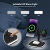 5 In 1 Charging Station Mag Safe Wireless Charging Stand with LED Night Light for Multiple Devices Universal Phone