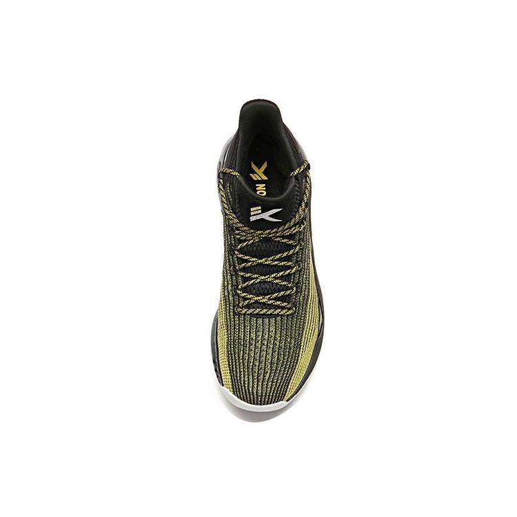 New Anta KT4 Thompson KT4 Cushioning Anti Slip And Wear Resistant High Top Performance Basketball Shoes Men's Black Yellow 11921101-5