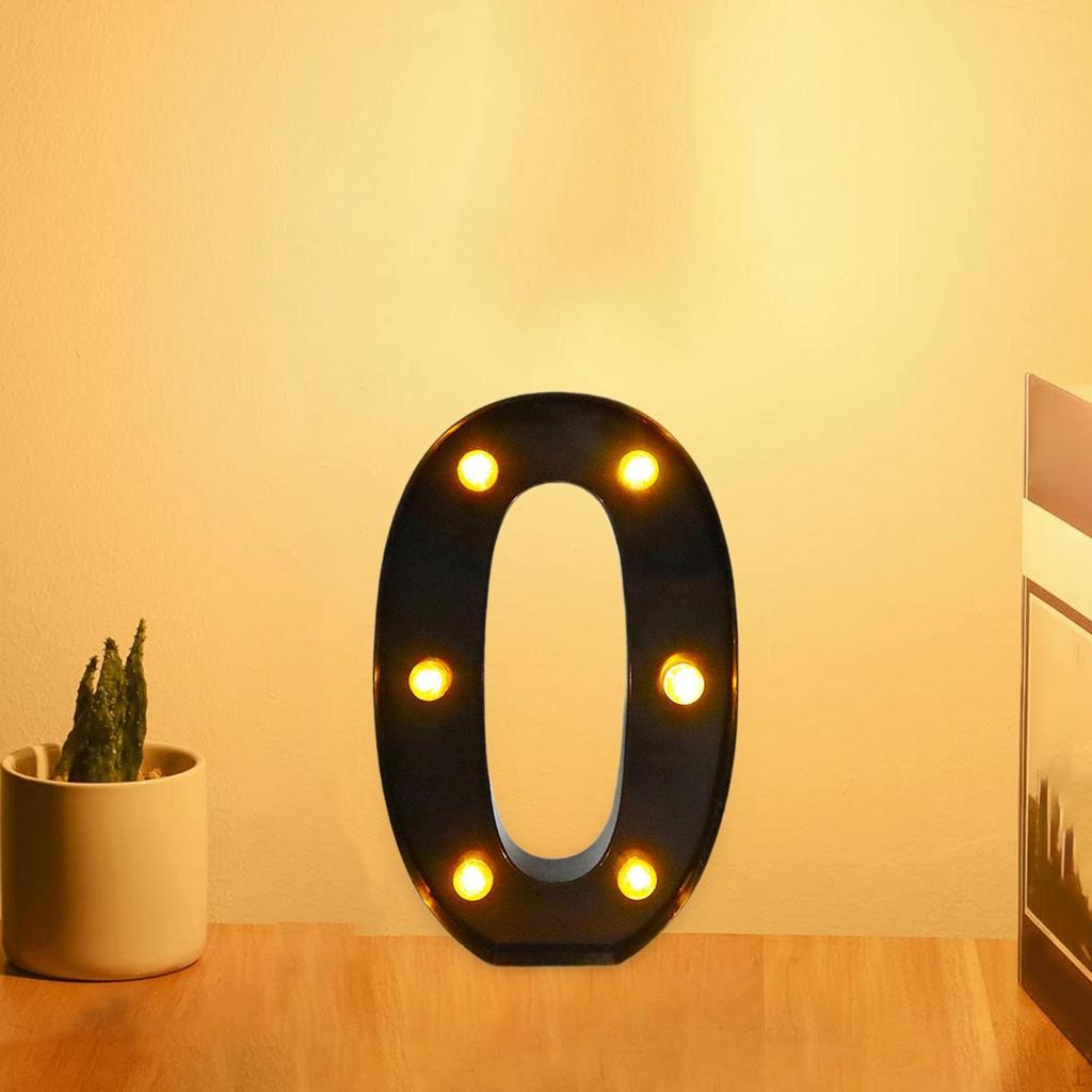 Black Marquee Number Lamp, Light up Sign ,Lighted for Party Decor