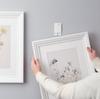 IKEA SANNAHED Frame, Black, 25 Cm X 25 Cm (604.591.23) and ALFTA Adhesive Hooks for Frames, White (903.828.44)