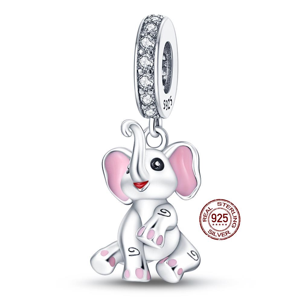 Cute Animals Beads Charms Fit Original 3Mm Bracelet Dog Cat Owl Rabbit Diy Jewelry Making Animals Protection