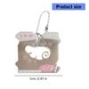 Porte-clés Mode Note de Musique Creuse Pendentif Suspendu Dessin Animé Pendentif Symbole Musical Ornement de Clé Convient pour un Usage Quotidien
