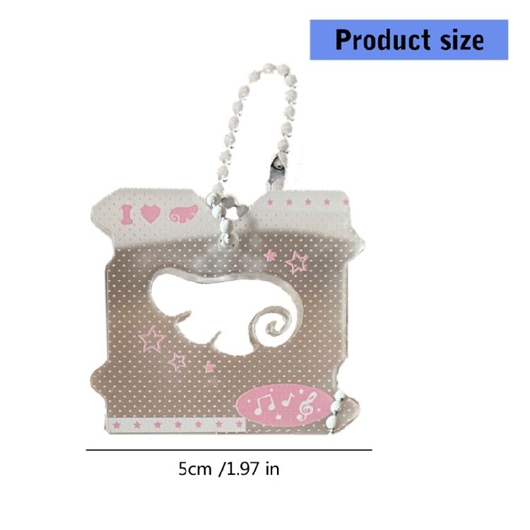 Porte-clés Mode Note de Musique Creuse Pendentif Suspendu Dessin Animé Pendentif Symbole Musical Ornement de Clé Convient pour un Usage Quotidien