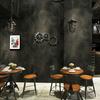 Black Vintage PVC Wall Paper Vinyl Concrete Wall Effect Wallpaper Retro Plain Texture Bedroom Living Room Background Home Decor