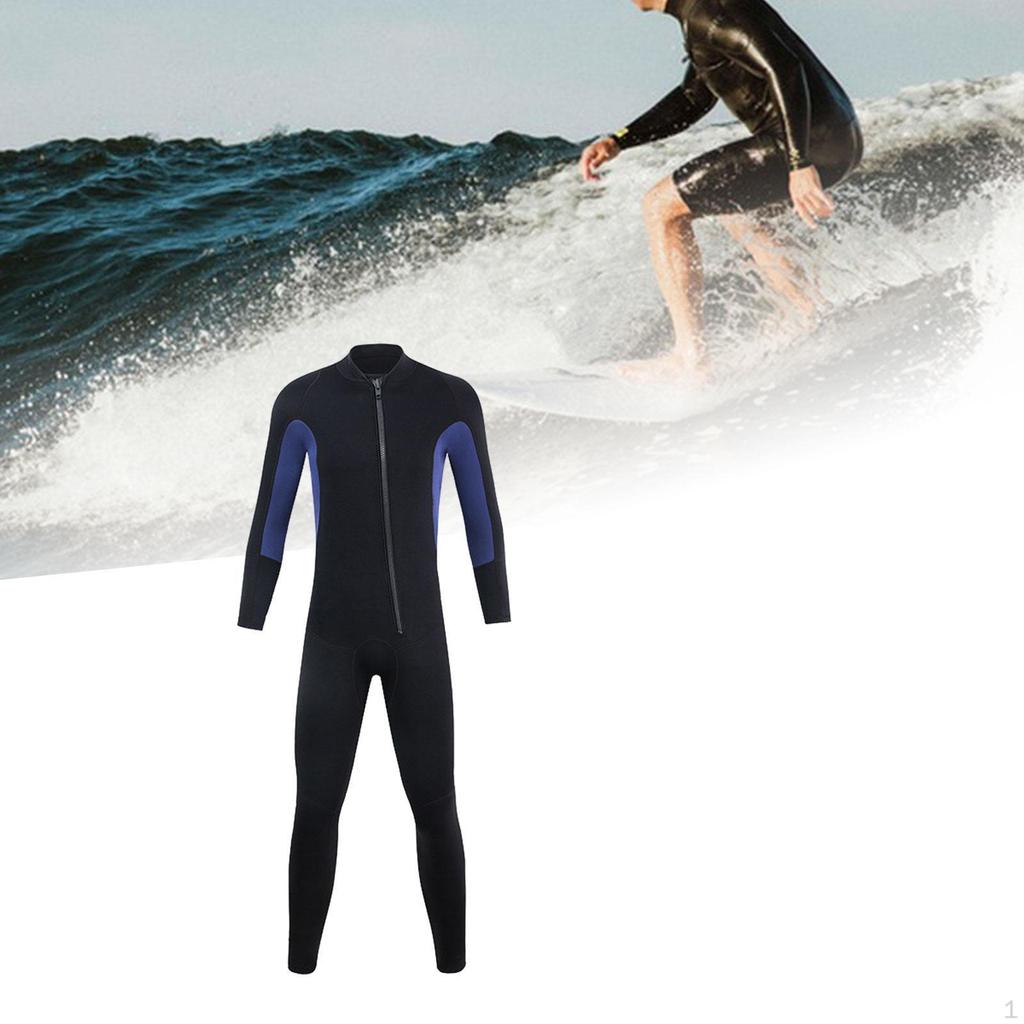 Men Wetsuit Full Body 3mm Neoprene Soft for Boarding Surfing Underwater