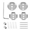 Stainless Steel Towel Rack Mounting Hardware Set, Wall Mount Replacement Accessories Bathroom Storage Rack Accessories