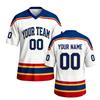Maglia da Hockey Personalizzabile Maglia Sportiva Personalizzata Logo della Squadra Stampato Scollo a V Manica Corta Abbigliamento Atletico per Adulti e Ragazzi