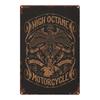 Vintage Motorcycle Metal Tin Sign Retro Biker Garage Wall Decor Industrial Style Art
