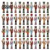 Indoor Christmas Tree Trim 48Pcs Nutcracker Wooden Ornaments Classic Soldier Hanging Decorations Vintage Holiday Souvenir for Family Wood Decor Xmas