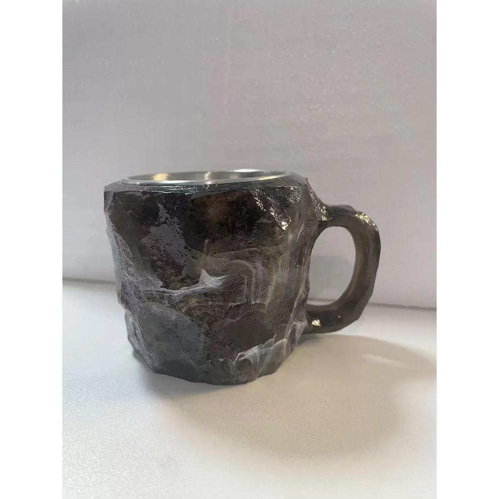 400ML Pohár na vodu Křišťálová pryskyřice Šálek na kávu Elegantní Luxusní Minerální Velkoobjemový Nádobí na nápoje Čajový šálek Pryskyřicový dárek Domácí potřeby