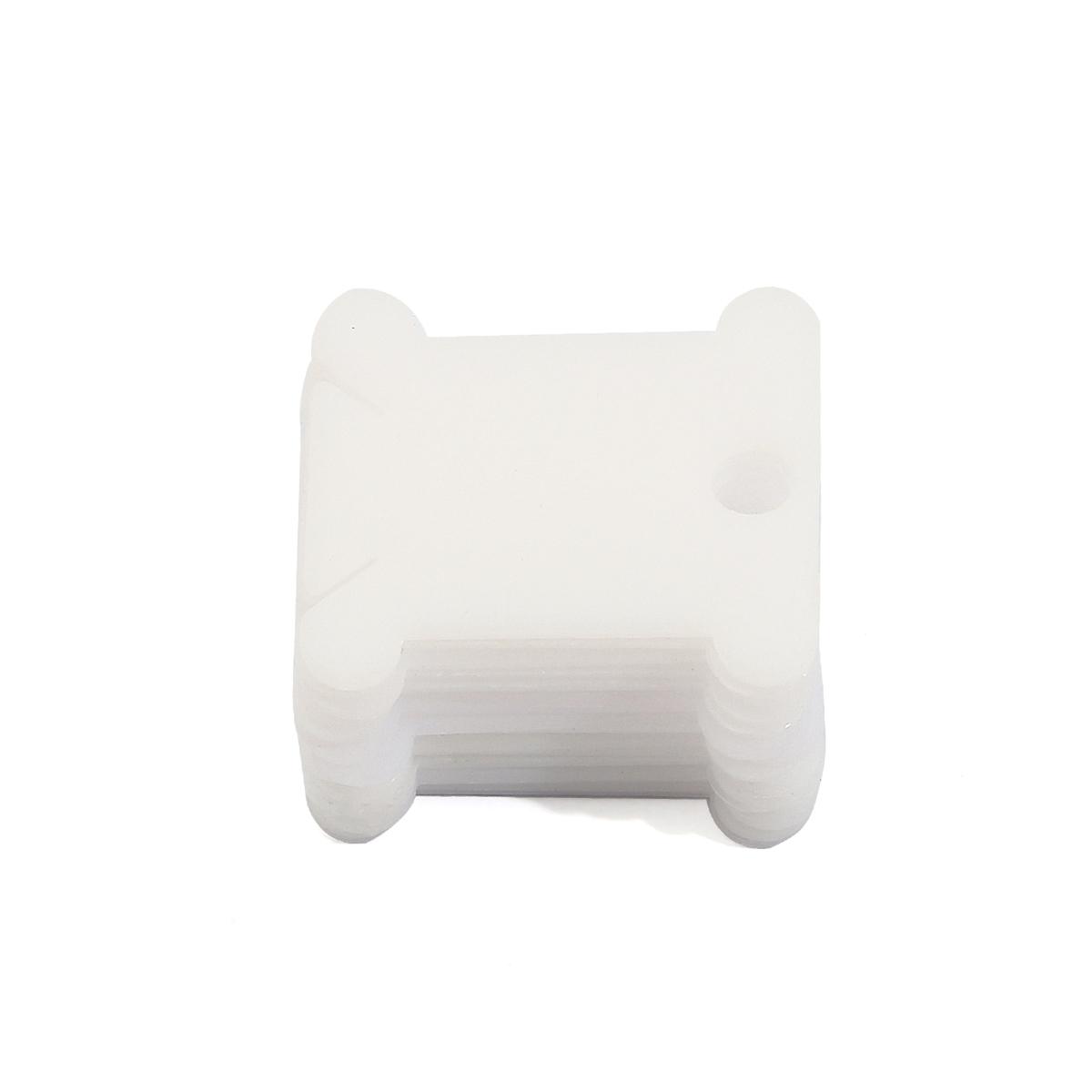 

20/50 шт., держатель для ниток, инструмент для намотки, держатель для хранения шпульки, пластиковая доска для швейных ниток, органайзер для карточек, ниток для DIY 35x38mm 50pcs белый