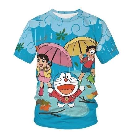 Printed Doraemon patterned casual fashion everyday T-shirt XXS