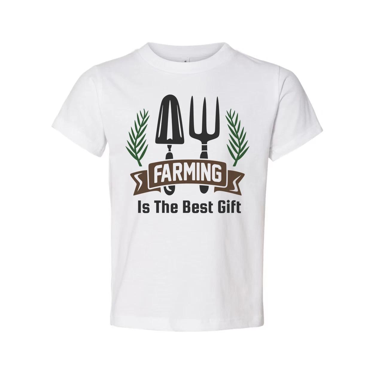 

Фермерство - лучший подарок Унисекс Футболка с дизайном садовых инструментов 2XL