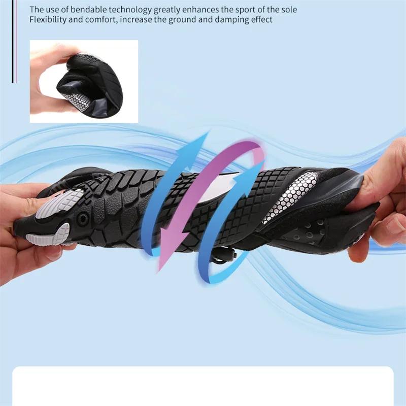 Kadın Aqua Ayakkabı Hızlı Kuruyan Plaj Ayakkabısı Erkek Nefes Alabilen Spor Ayakkabı Çıplak Ayak Akıntı Yukarı Su Ayakkabısı Unisex Yüzme Yürüyüş Spor Ayakkabısı