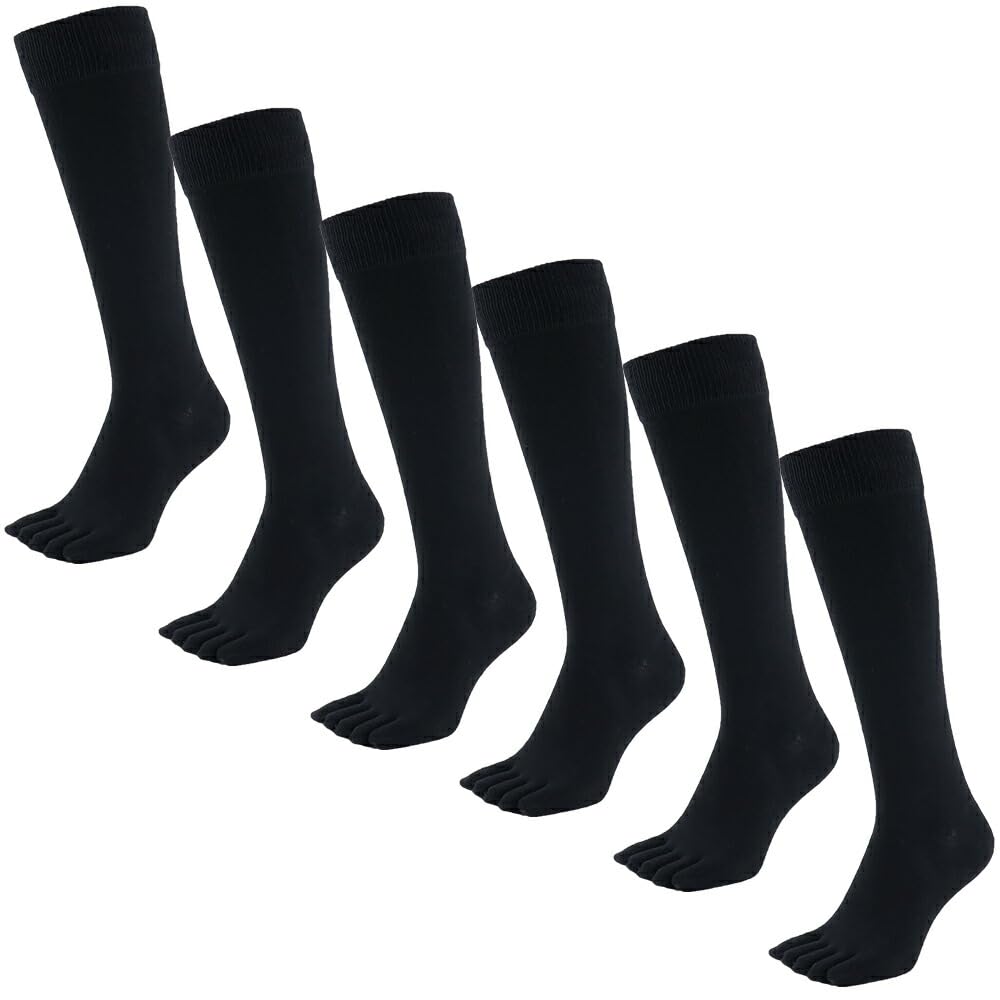 

Asuka Thick Pile High Sizes 6 Pairs Women s Five-Toe Socks, Sole, 100% Cotton, Socks, 23-25cm,