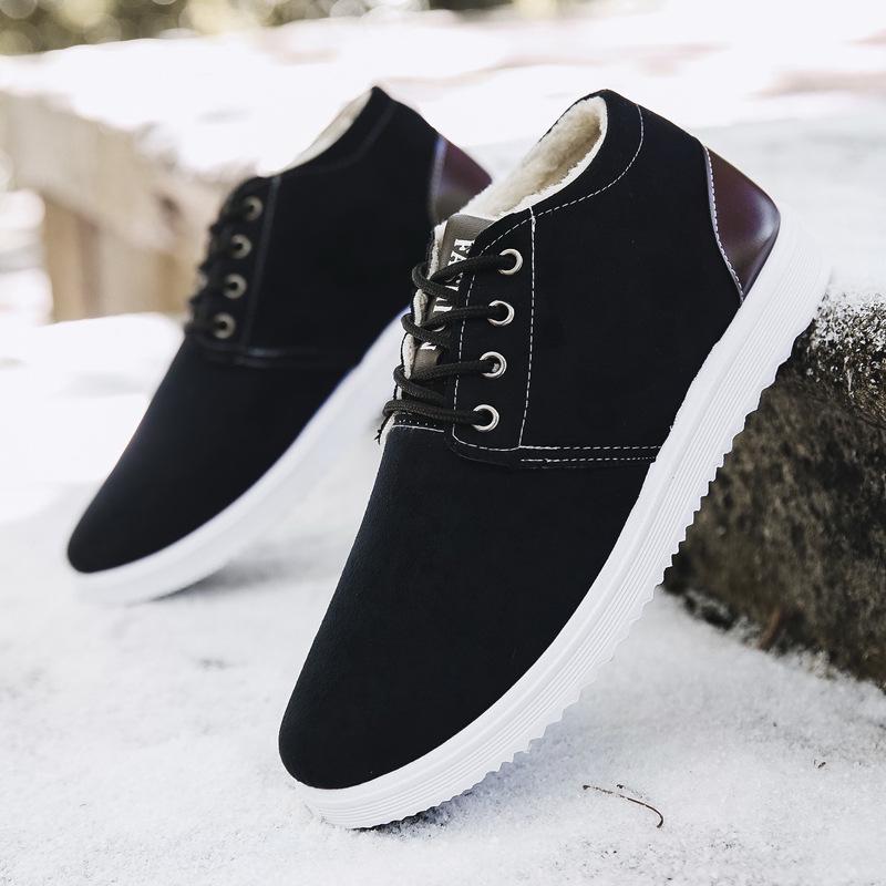 Mens Boots Autumn Winter Help Style Classic Plush Keep Warm Men Casual Shoes Man Snow Boots Plus Size ghn78
