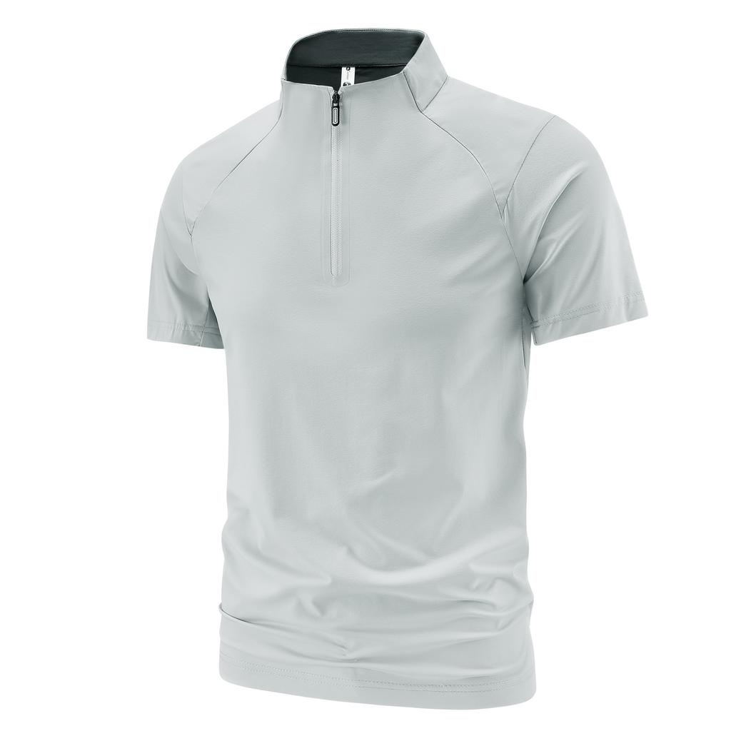 Sports T-shirt For Men In Summer, Ice Silk Short Sleeved, Oversized Ice Silk, Running, Fitness Thin, Half Sleeved
