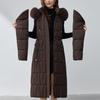 Sleeves Detachable Fashion Woman Winter Coats Hooded Faux Fur Collar Thick Warm Long Parkas Women's Jackets