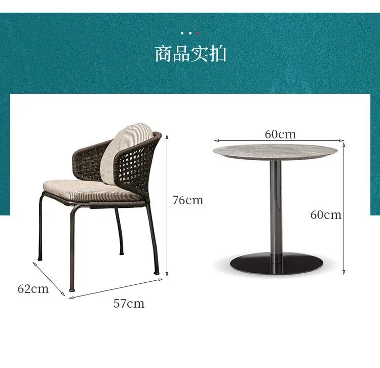 Nordic Small Apartment Garden Chairs – Outdoor Courtyard & Patio Leisure Seating, Balcony & Coffee Shop Back Chair