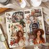 Cross-border Honey Glaze Retro Sticker Book - Cute Girl DIY Journal Material