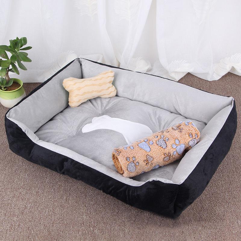 Rutschfestes, waschbares Haustier-Knochenbett für kleine, mittlere und große Hunde, Winter warm, Welpen-, Hundekissen, Bulldoggen-Sofa-Matte, Hundebett